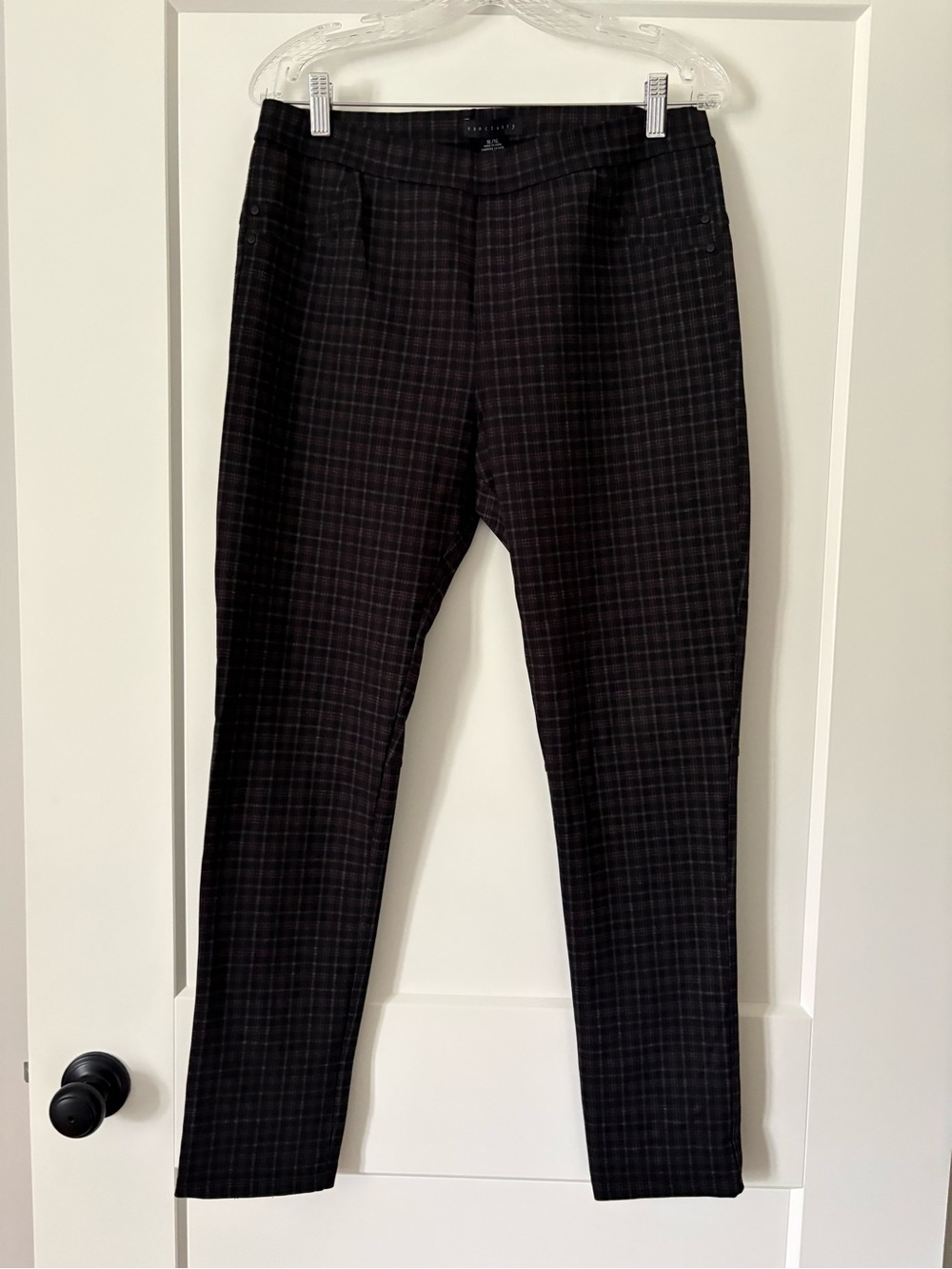 Sanctuary Women’s Black, Grey, and Burgundy Ponte Pants
